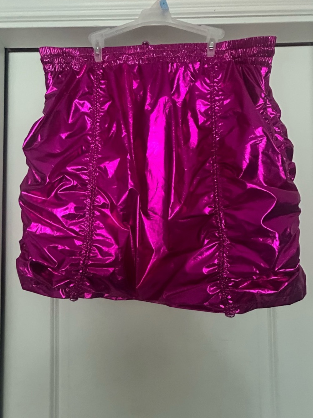 NWOT Jolie and Joy Metallic Pink Mini Skirt Size 3x - Picture 4 of 6